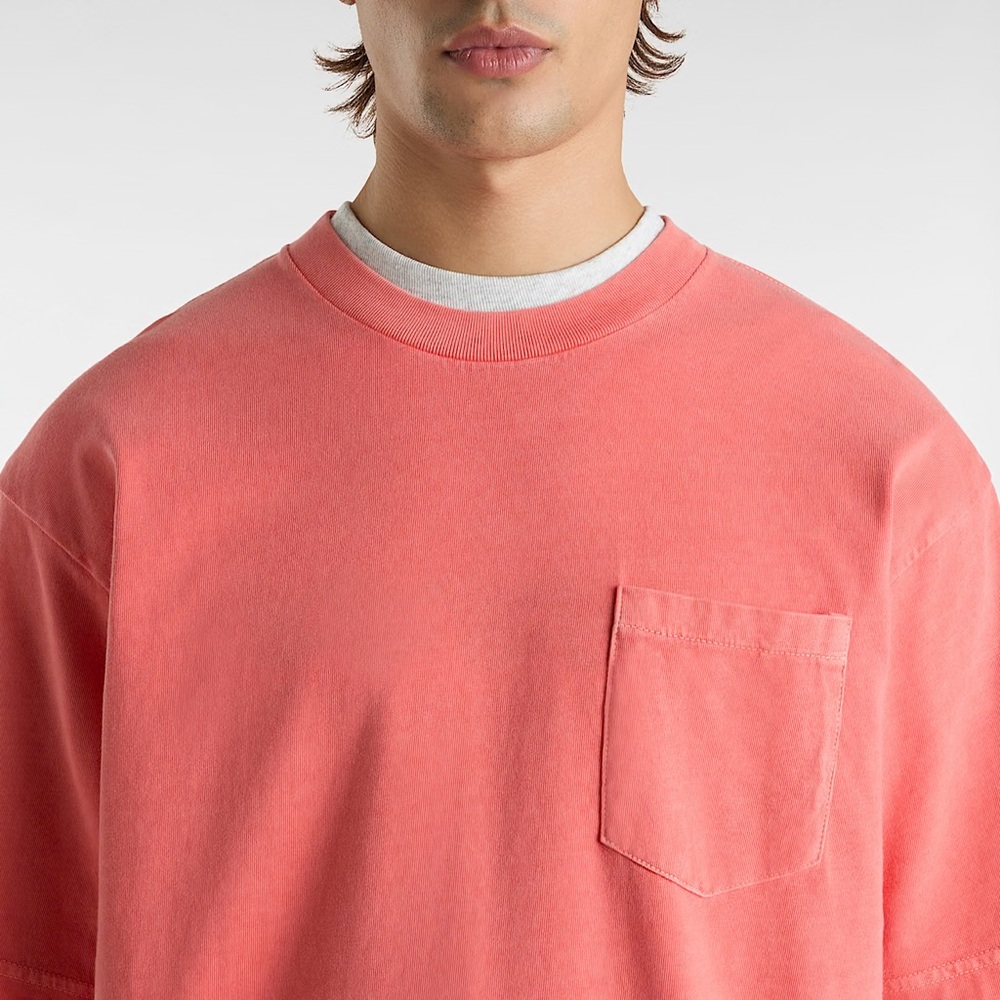 EUC Men’s Size Small EXPRESS Casual-fit Fleece T-shirt In Salmon Color